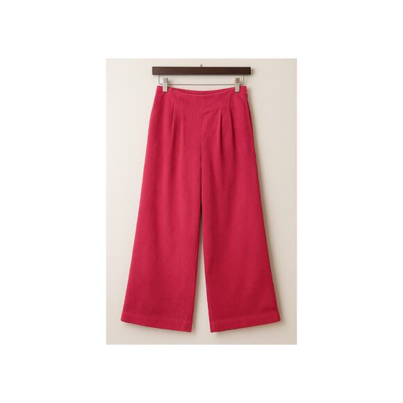 Prologue Pink Corduroy Wide-Leg Pants Sz 4 Boho Hippie Barbiecore Style - Picture 2 of 6